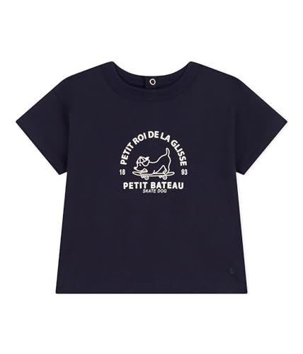 Petit Bateau Baby-Jungen A09PU t Shirt Damen, Smoking, 12 Monate von Petit Bateau