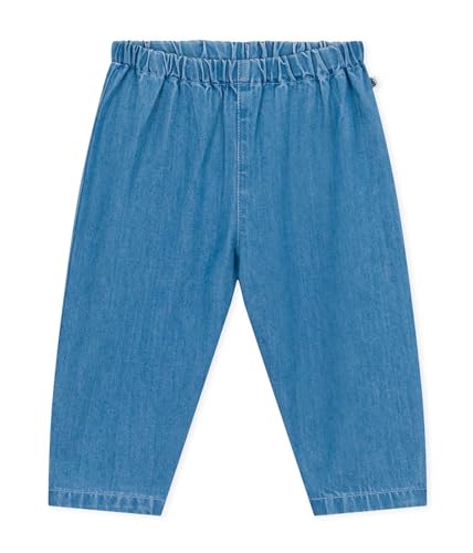 Petit Bateau Baby Jungen Hose, Blau Denim Clair, 24 Monate von Petit Bateau