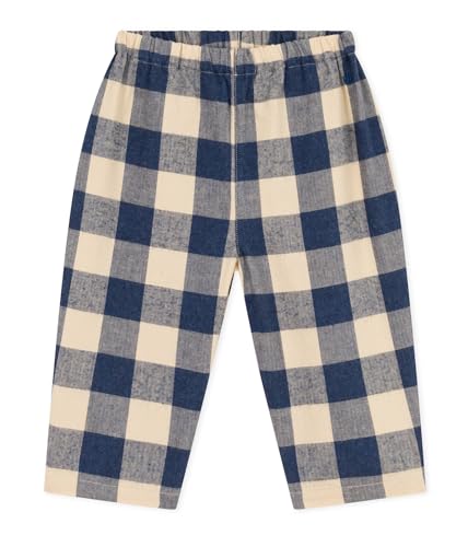 Petit Bateau Baby Jungen Hose, Blau Incognito / Weiss Avalanche, 18 Monate von Petit Bateau