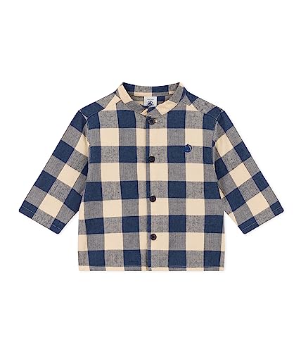 Petit Bateau Baby Jungen Langarm-Shirt, Blau Incognito / Weiss Avalanche, 3 Jahre von Petit Bateau