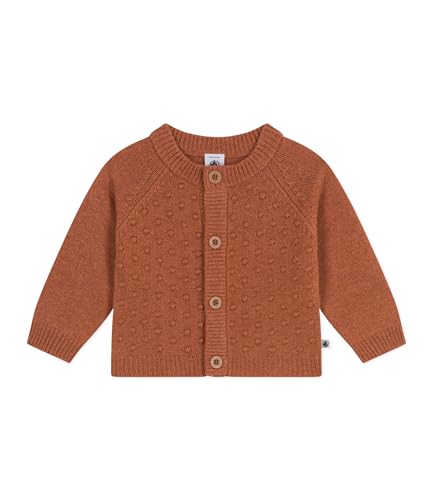 Petit Bateau Baby Jungen Strickjacke, Braun Ecureuil, 18 Monate von Petit Bateau