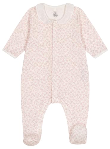 Petit Bateau Baby-Mädchen A09G7 Pyjama zum Schlafen gut, Marshmallow/Panty, 12 Mois von Petit Bateau