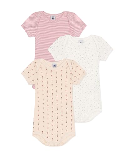 Petit Bateau Baby-Mädchen A09YZ Body, Variante 1, 3 Jahre (3er Pack) von Petit Bateau