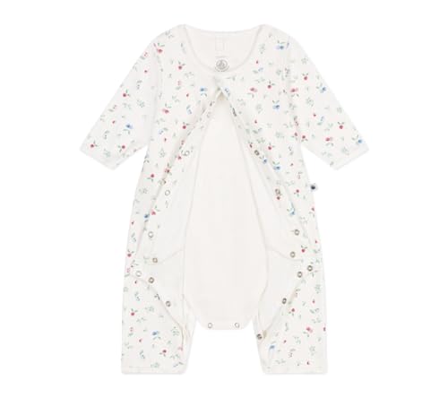 Petit Bateau Baby Mädchen A0CIS Bodyjama, Weiß/Mehrfarbig, 12 Monate Petit Bateau Baby Mädchen A0CIS Bodyjama, Weiß/Mehrfarbig, 12 Monate von Petit Bateau