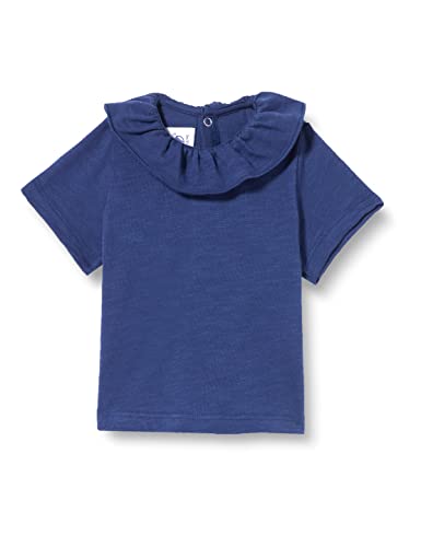 Petit Bateau Baby Mädchen Kurzarmbluse, Blau Chaloupe, 6 Monate von Petit Bateau