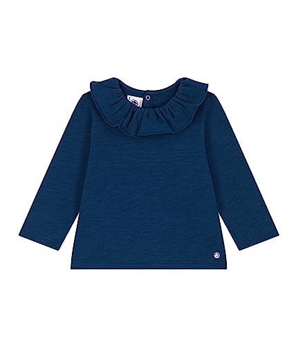 Petit Bateau Baby Mädchen Langarmbluse, Blau Incognito, 3 Jahre von Petit Bateau