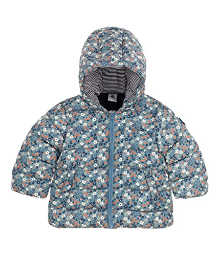 Petit Bateau Baby Mädchen Puffy Jacke, Blau Rover / Mehrfarbig, 3 Jahre von Petit Bateau