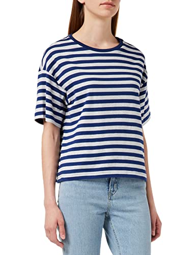 Petit Bateau Damen A053o T-Shirt, Medieval/Rauch, M von Petit Bateau