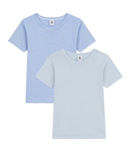 Petit Bateau Jungen A0A8L T-Shirt, Variante 1, 12 Jahre (2er Pack) von Petit Bateau