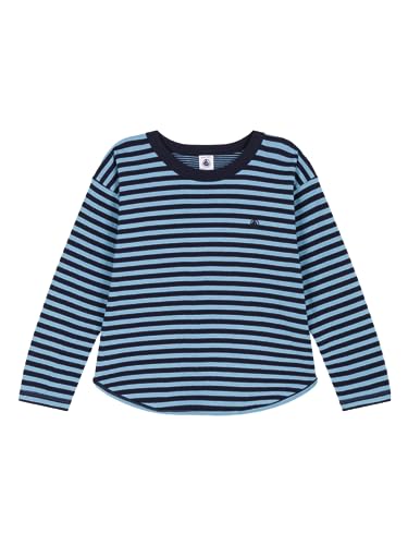 Petit Bateau Jungen Langarm-T-Shirt, Blau Smoking / Blau Azul, 5 Jahre von Petit Bateau