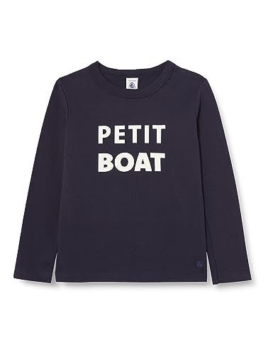 Petit Bateau Jungen Langarm-T-Shirt, Blau Smoking / Mehrfarbig, 6 Jahre von Petit Bateau