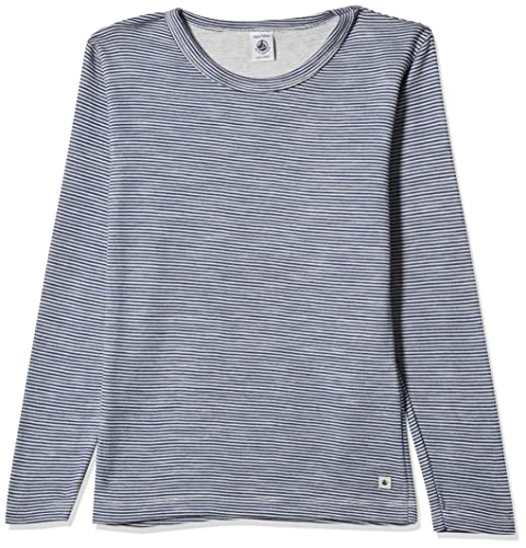 Petit Bateau Mädchen A02G7 T-Shirt, blau/weiß, 8 Jahre von Petit Bateau