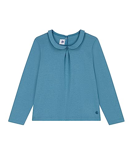 Petit Bateau Mädchen Langarm-T-Shirt, Blau Polochon, 8 Jahre von Petit Bateau