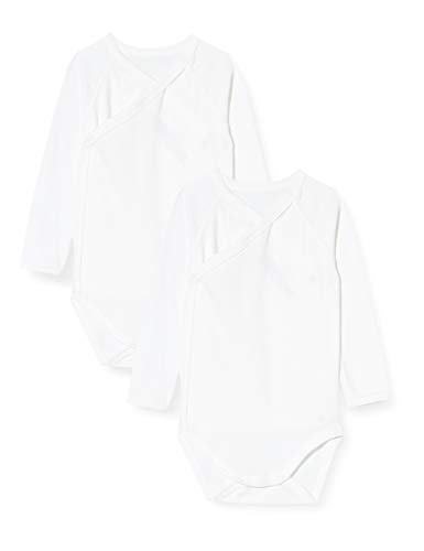 Petit Bateau Unisex BabyLangarm-Body für Neugeborene (2er Pack) , Variante 1, 0 Monate von Petit Bateau