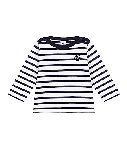 Petit Bateau Unisex Baby Matrose, Weiss Marshmallow / Blau Smoking, 3 Jahre von Petit Bateau