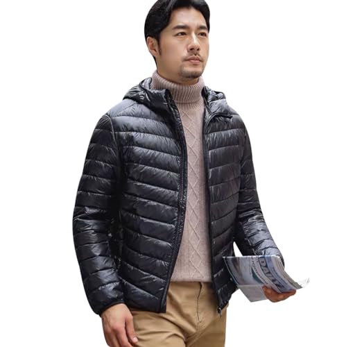Leichte Daunenjacke Herren Puffer Jacke Steppjacke Herren Leicht Daunenmantel Herren Mens Puffer Down Jacket Men Daunen Dünne Steppjacke Männer Steppmantel Packbare Daunenjacke Herren Schwarz 6XL Leichte Daunenjacke Herren Puffer Jacke Steppjacke Herren Leicht Daunenmantel Herren Mens Puffer Down Jacket Men Daunen Dünne Steppjacke Männer Steppmantel Packbare Daunenjacke Herren Schwarz 6XL von Peuignao