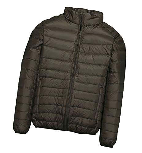 Leichte Daunenjacke Mit Kapuze Herren Daunenmantel Steppjacke Daunen Winterjacke Herren Leicht Männer Down Jacket Lightweight Daunenjacken Winterjacken Steppjacken Winter Sportliche Armee Grün XXL von Peuignao