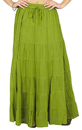 Phagun Fester Langer Maxi-Baumwollstrand-Abnutzungs-Rock für Frauen-elastische Taillen-Rock-Sommerabnutzung Phagun Fester Langer Maxi-Baumwollstrand-Abnutzungs-Rock für Frauen-elastische Taillen-Rock-Sommerabnutzung von Phagun