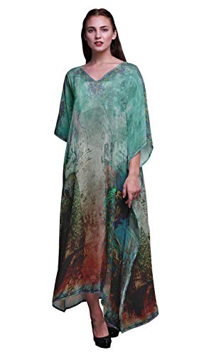 Phagun Pfau mughal Strand-Kaftan-Bikini verdeckt das Lange Kaftan der Frauen-XLu3X Phagun Pfau mughal Strand-Kaftan-Bikini verdeckt das Lange Kaftan der Frauen-XLu3X von Phagun