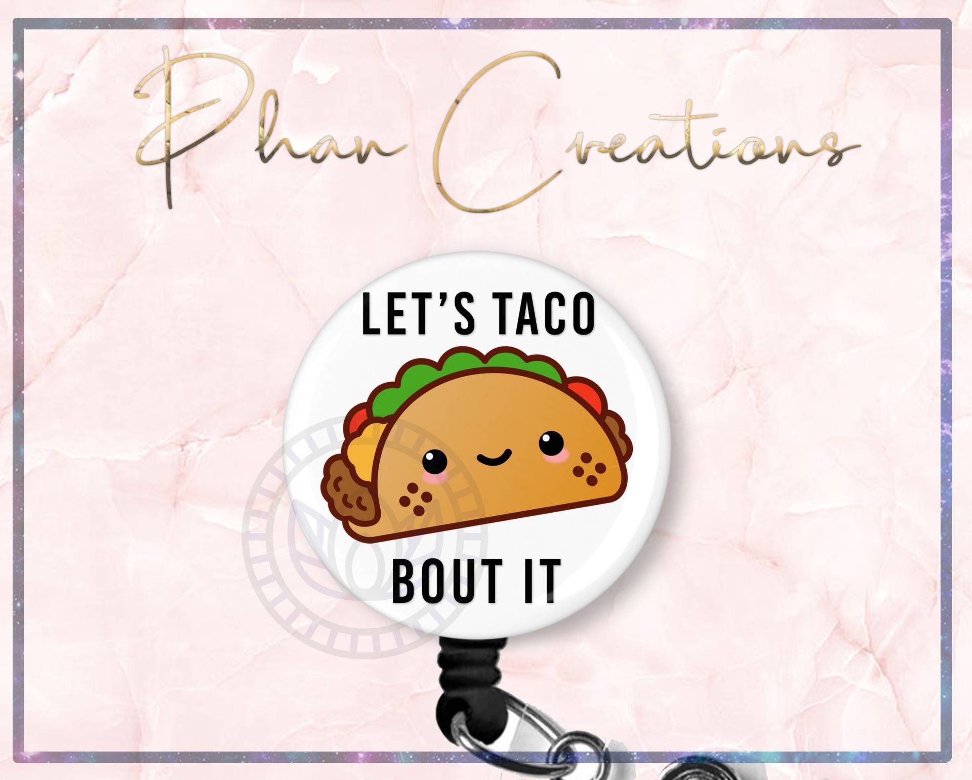 Lets Taco Bout It Abzeichen, Atemtherapeut, Röntgenabzeichen, Ot, Lustige Abzeichenrolle, Einziehbarer Abzeichenclip, Abzeichenhalter, Versenkbares von PhanCreations