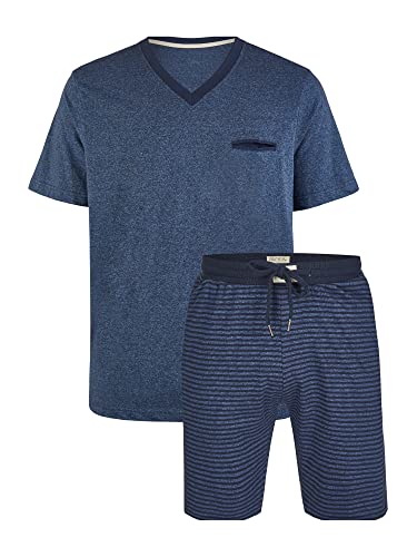 Phil & Co. Berlin Herren Pyjama 1-Pack Shorty - Navy-gestreift - Größe M von Phil & Co. Berlin