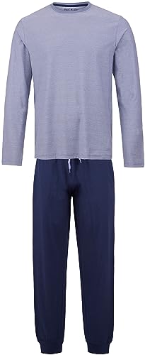 Phil & Co. Berlin Herren Pyjama Schlafanzug Sleepwear Nachtwäsche Homewear Loungewear Grau-Blau Größe XL von Phil & Co. Berlin