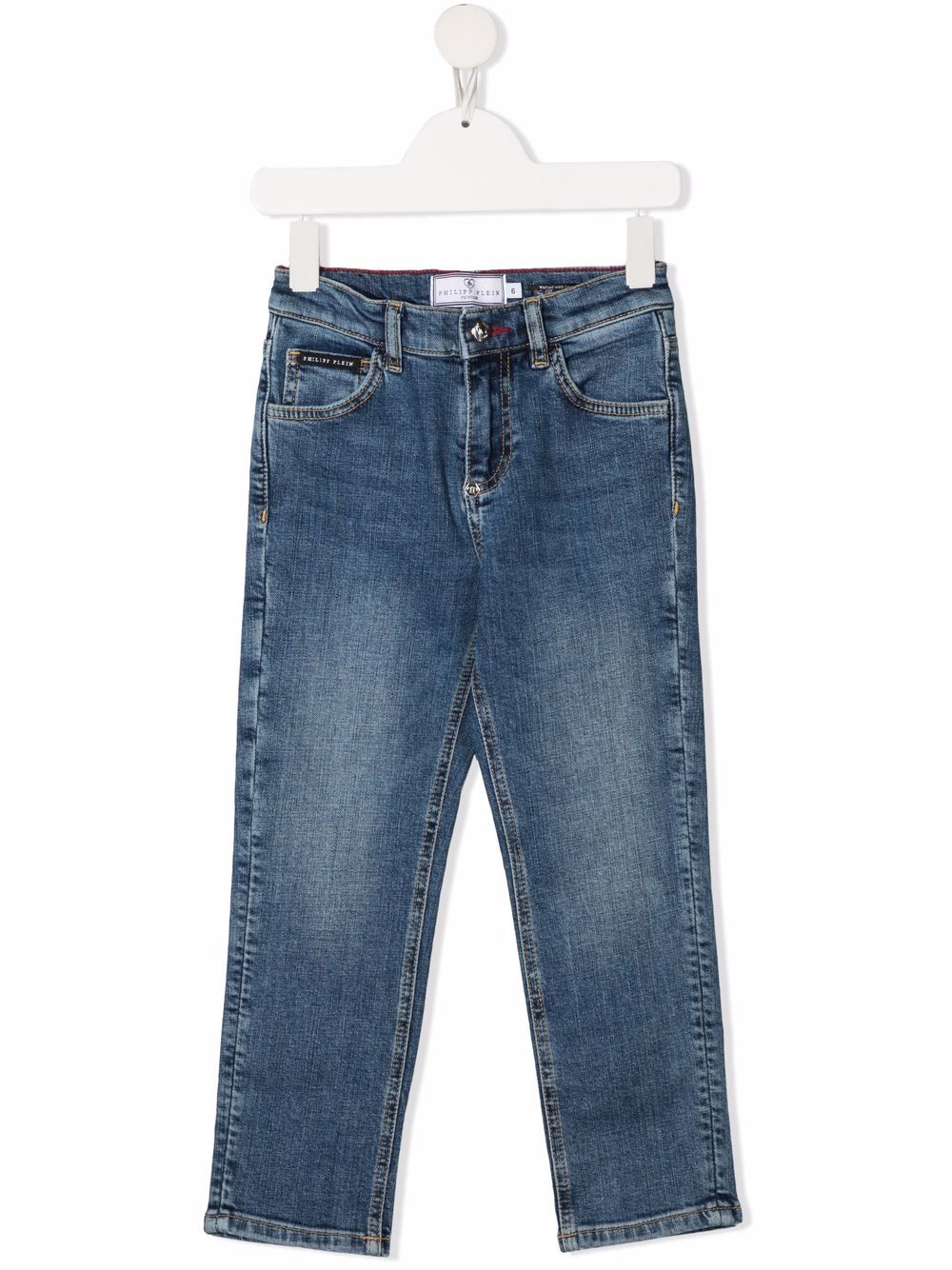 Philipp Plein Junior Jeans mit Stickerei - Blau von Philipp Plein Junior