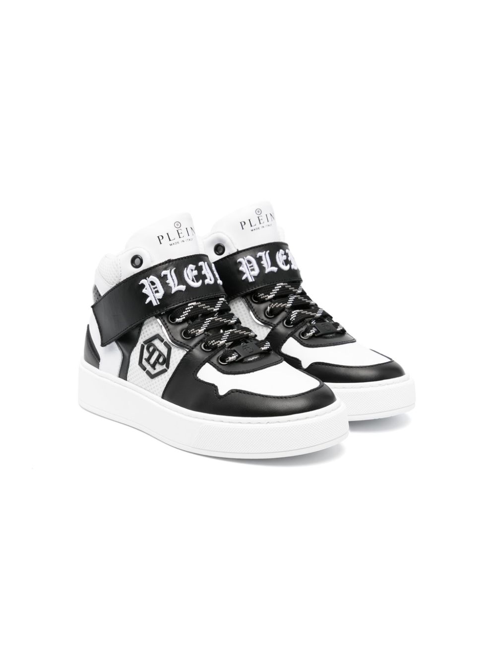 Philipp Plein Junior Sneakers mit Logo-Stickerei - Weiß von Philipp Plein Junior