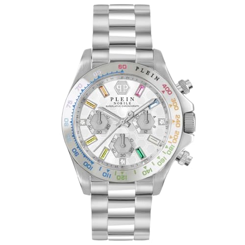 Philipp Plein Damen Uhr Analog Quarz Chrono NOBILE Lady PWSBA0123 Edelstahl von Philipp Plein