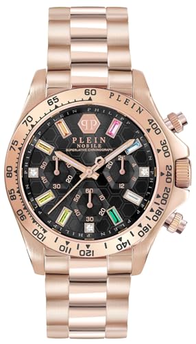 Philipp Plein Damen Uhr Analog Quarz Chrono NOBILE Lady PWSBA0423 Edelstahl von Philipp Plein