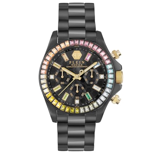 Philipp Plein Damen Uhr Analog Quarz Chrono NOBILE Lady PWSBA0623 Edelstahl von Philipp Plein