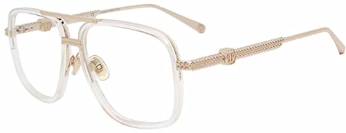 Philipp Plein Herren VPP063M Sonnenbrille, Rose Gold with SEMI MATT Black Parts, 58 von Philipp Plein