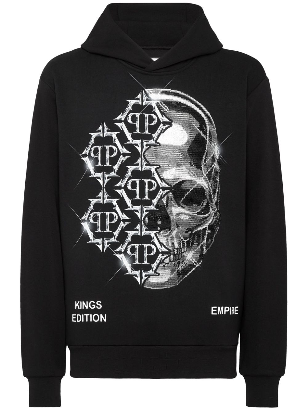 Philipp Plein Hoodie mit Logo-Print - Schwarz von Philipp Plein