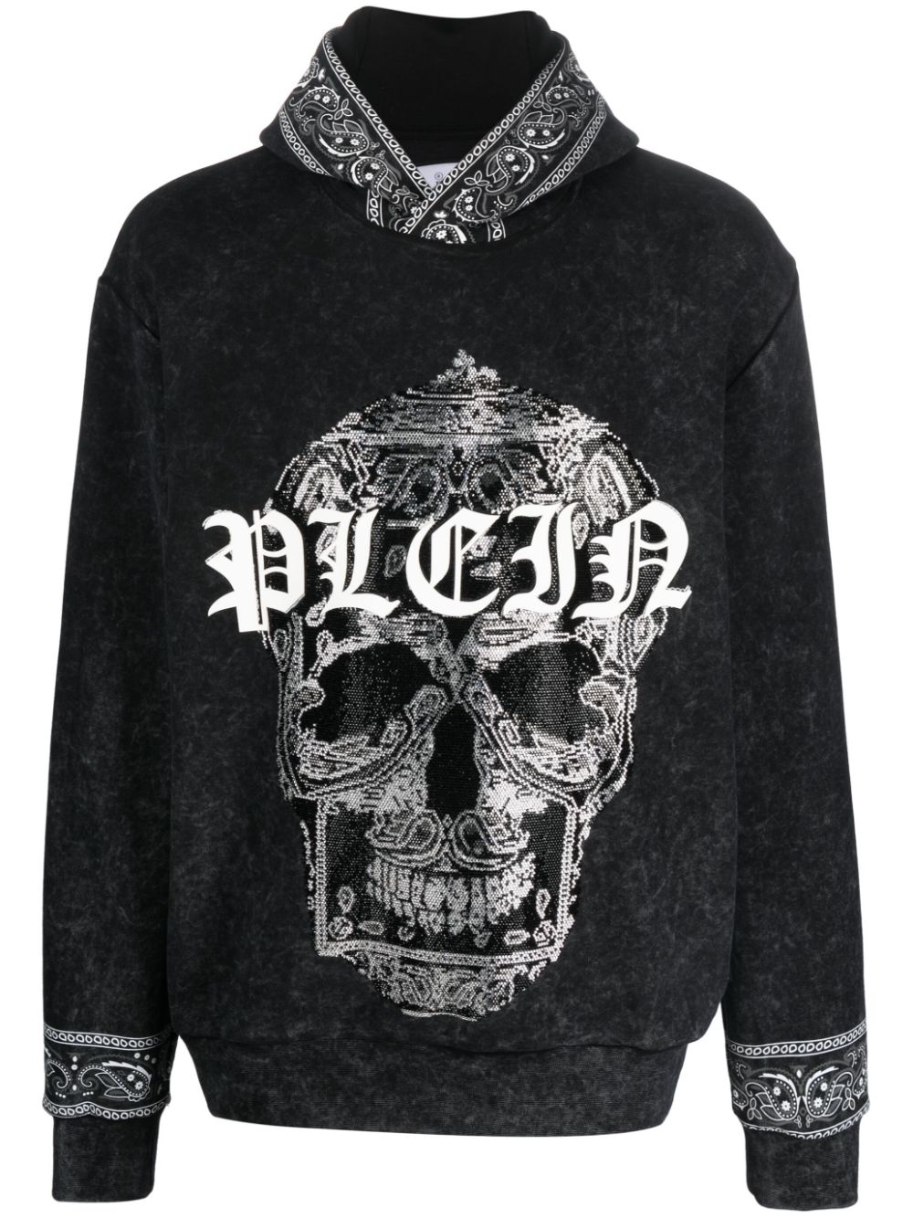 Philipp Plein Hoodie mit Totenkopf - Schwarz von Philipp Plein