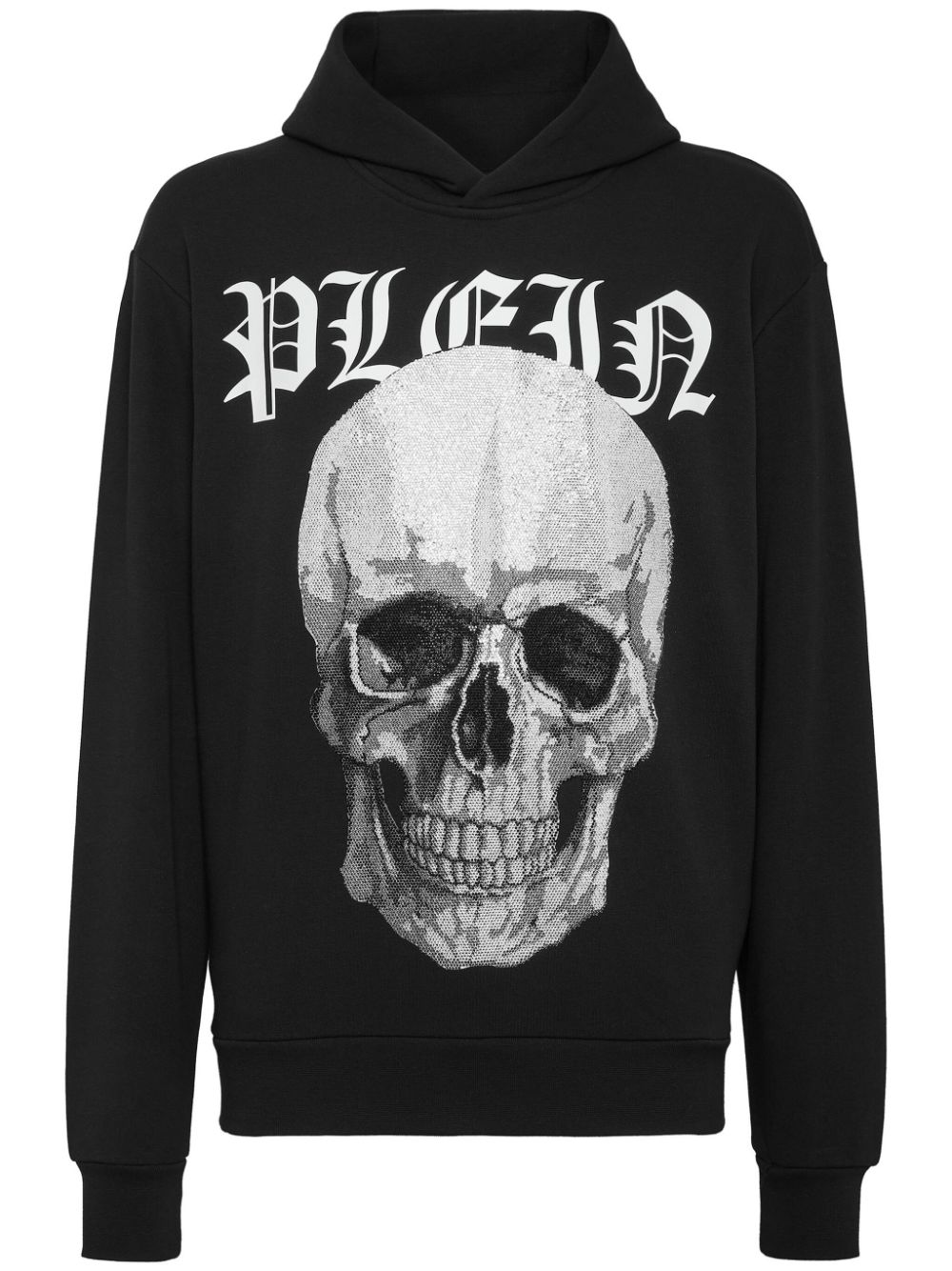 Philipp Plein Hoodie mit strassverziertem Totenkopf - Schwarz von Philipp Plein