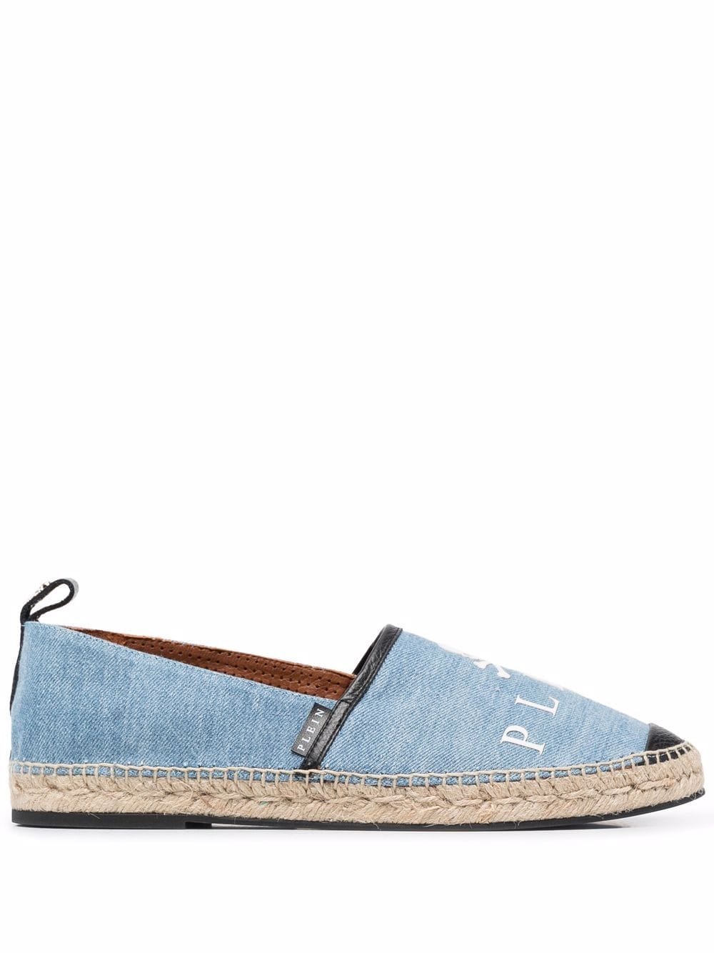 Philipp Plein Jeans-Espadrilles mit Totenkopf - Blau von Philipp Plein