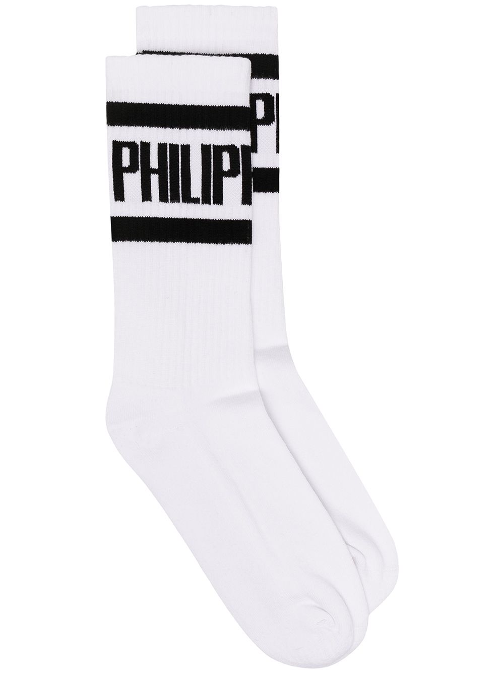 Philipp Plein Socken mit Logo-Print - Weiß von Philipp Plein