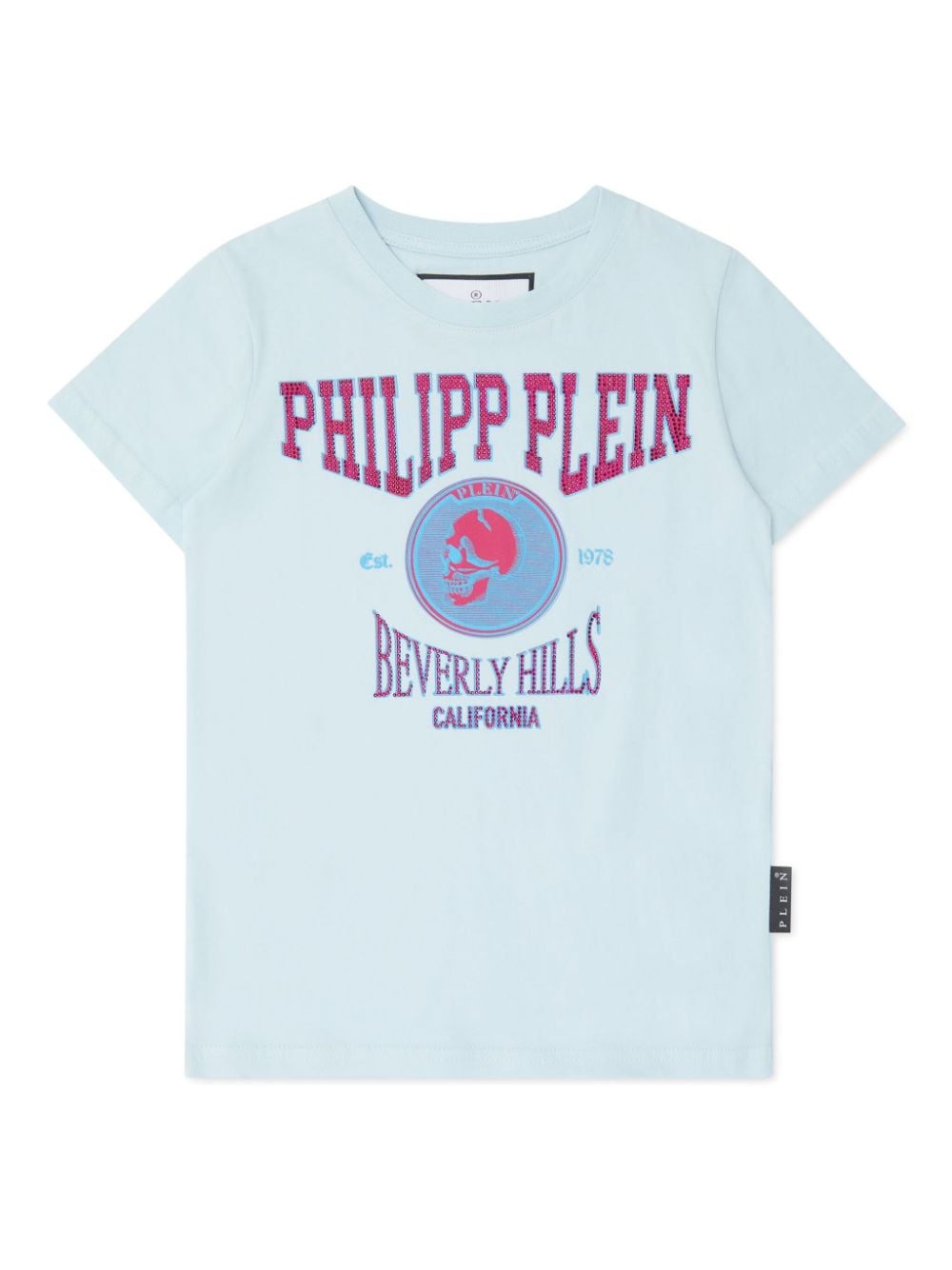 Philipp Plein T-Shirt mit Kristallen - Blau von Philipp Plein