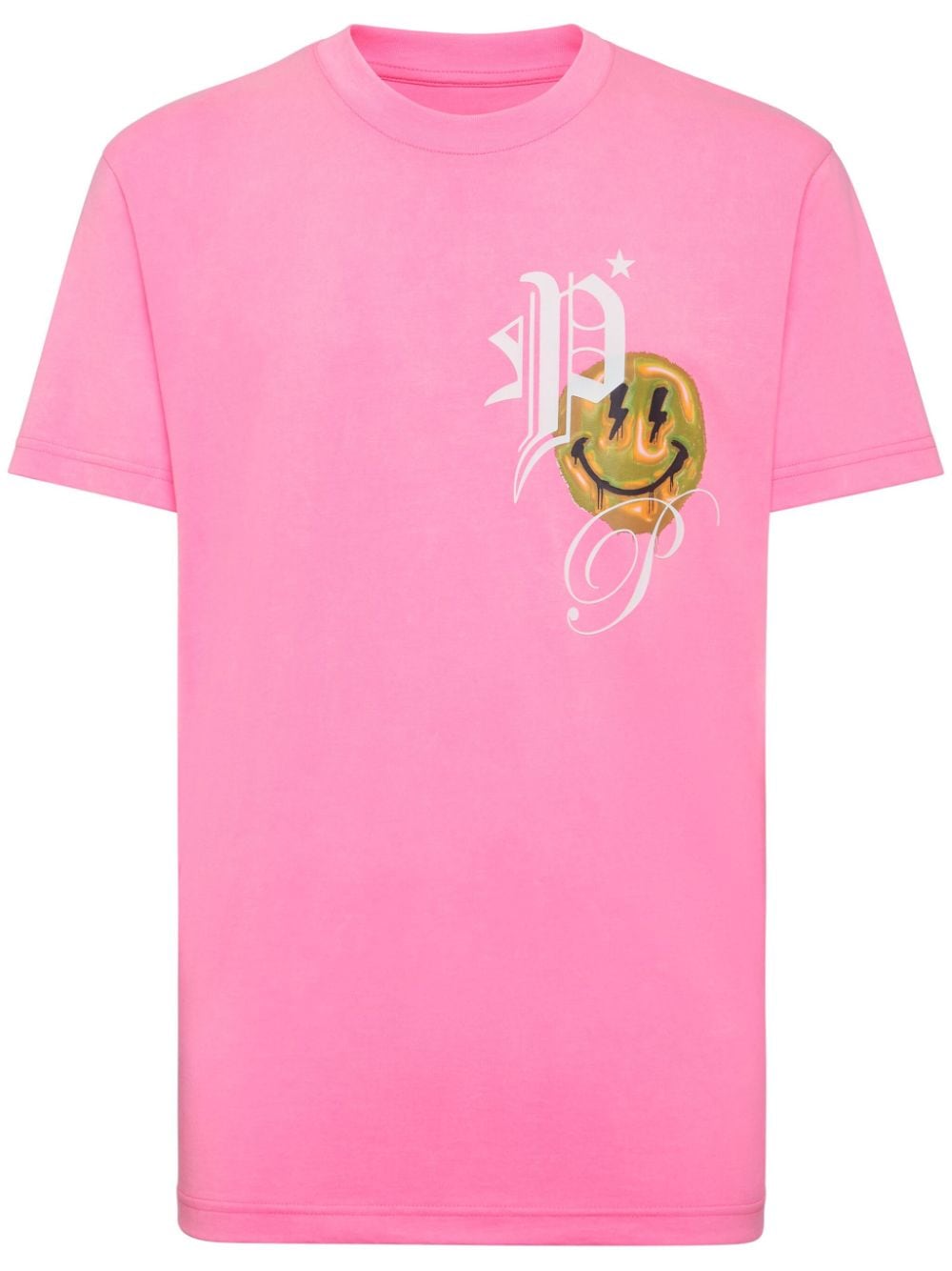 Philipp Plein T-Shirt mit Smiley-Print - Rosa von Philipp Plein