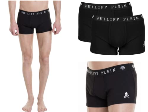 Philipp Plein Underwear 2 Pack Trunk Skull Boxer Panties Boxershorts Brief Shorts Cotton Stretch 2XL von Philipp Plein