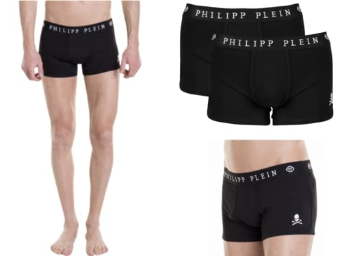 Philipp Plein Underwear 2 Pack Trunk Skull Boxer Panties Boxershorts Brief Shorts Cotton Stretch M von Philipp Plein