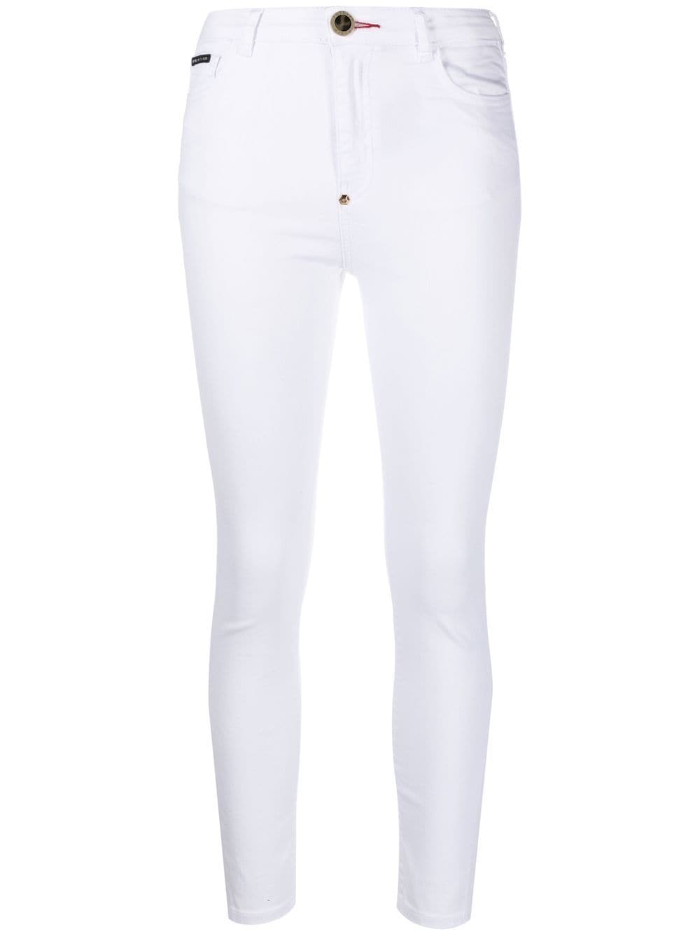 Philipp Plein Bestickte Skinny-Jeans - Weiß von Philipp Plein