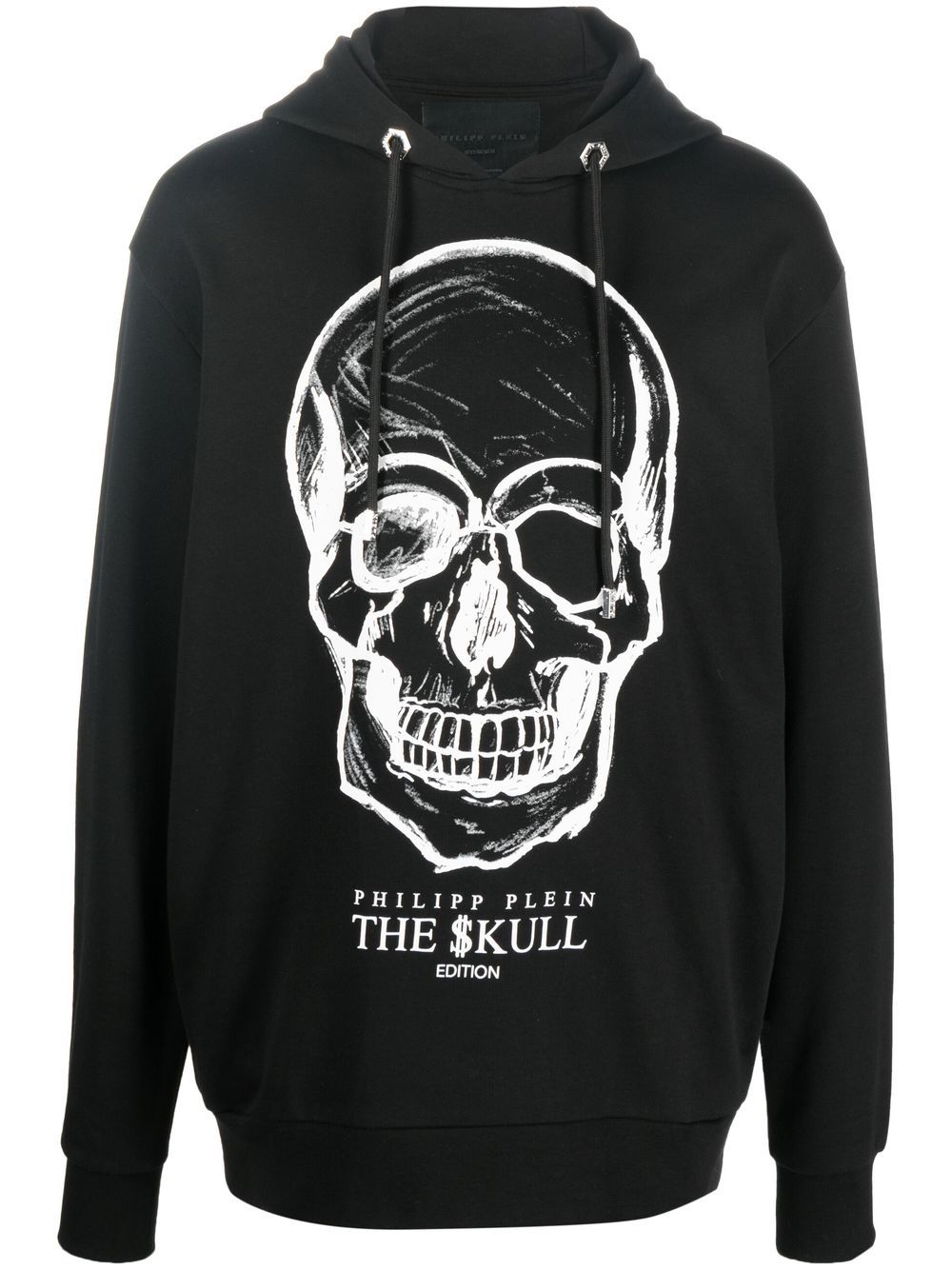 Philipp Plein Hoodie mit Totenkopf-Print - Schwarz von Philipp Plein