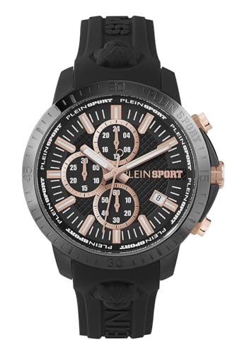 Plein Sport Herren Uhr Chronograph Analog Quarz Plein GAIN PSCBA0723 Silikon von Philipp Plein