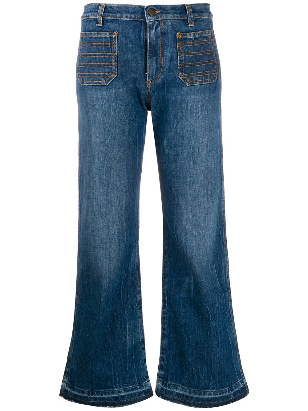 Philosophy Di Lorenzo Serafini Ausgestellte Cropped-Jeans - Blau von Philosophy Di Lorenzo Serafini