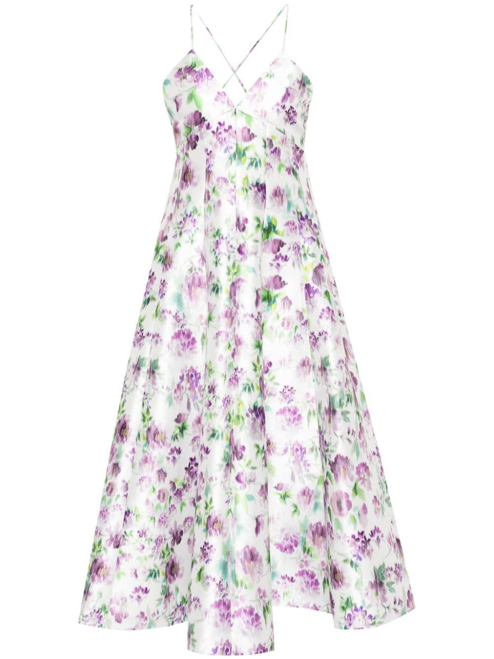 Philosophy Di Lorenzo Serafini Midikleid mit Blumen-Print - Weiß von Philosophy Di Lorenzo Serafini