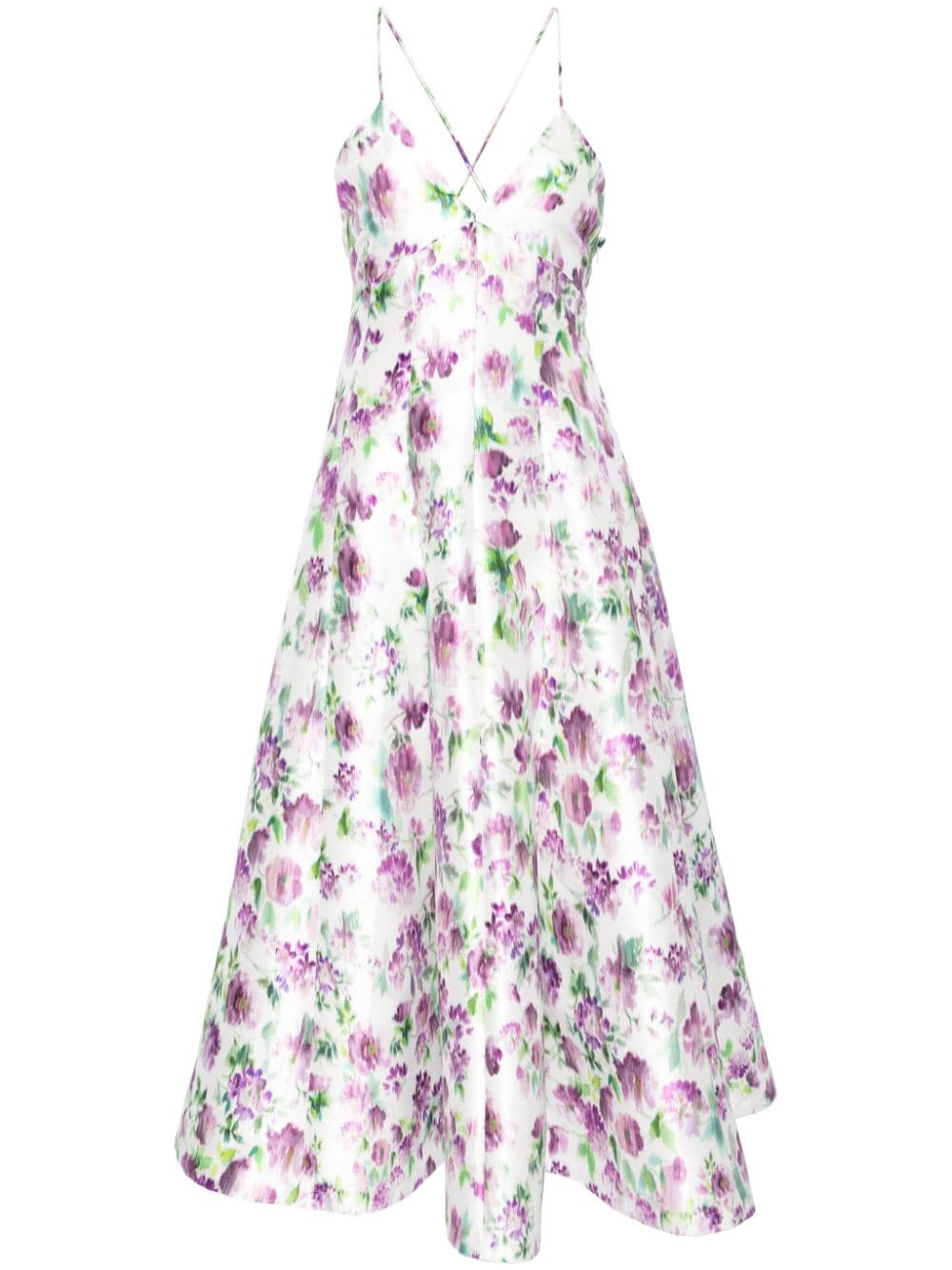 Philosophy Di Lorenzo Serafini Midikleid mit Blumen-Print - Weiß von Philosophy Di Lorenzo Serafini