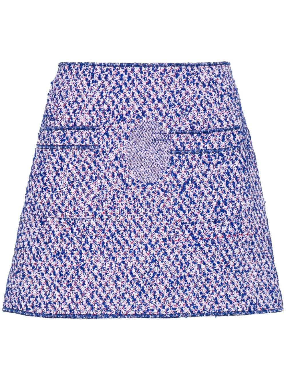 Philosophy Di Lorenzo Serafini Minirock aus Bouclé - Blau von Philosophy Di Lorenzo Serafini