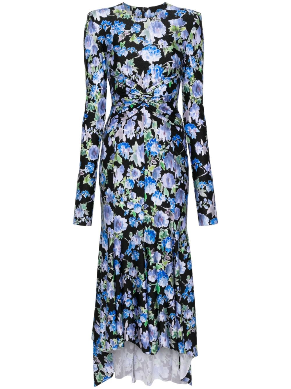 Philosophy Di Lorenzo Serafini Midikleid mit Blumen-Print - Blau von Philosophy Di Lorenzo Serafini