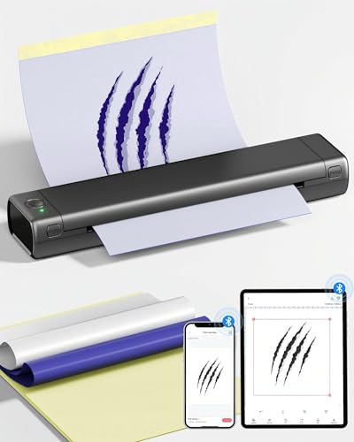 PhoFuta Tattoo Drucker Stencil Drucker mit 10 Blatt Stencil Papier für Tattoo Maschine Set, Thermodrucker Tattoo Kompatibel mit IPad & Telefon & PC für Tattoo Künstler und Anfänger DIY Tattoos, Grau PhoFuta Tattoo Drucker Stencil Drucker mit 10 Blatt Stencil Papier für Tattoo Maschine Set, Thermodrucker Tattoo Kompatibel mit IPad & Telefon & PC für Tattoo Künstler und Anfänger DIY Tattoos, Grau von PhoFuta